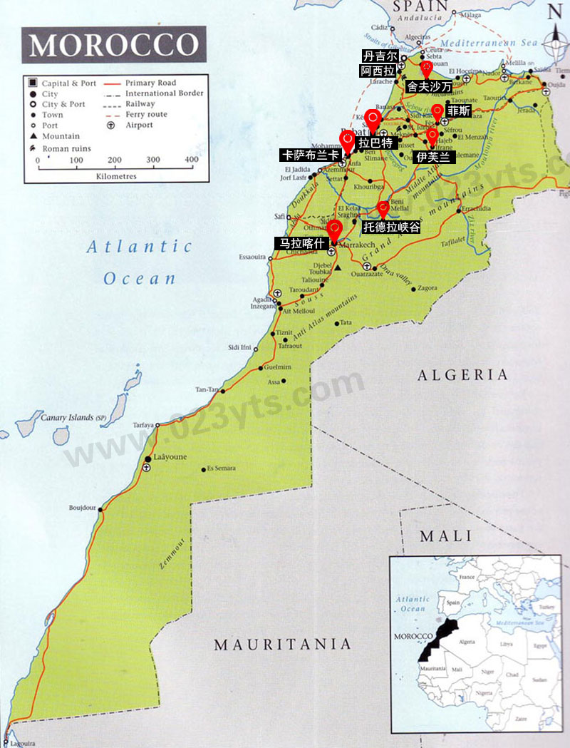 摩洛哥地圖